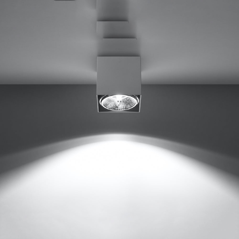 Plafondlamp Blake Sollux Wit LxBxH 13x13x13 Aluminium Nnb