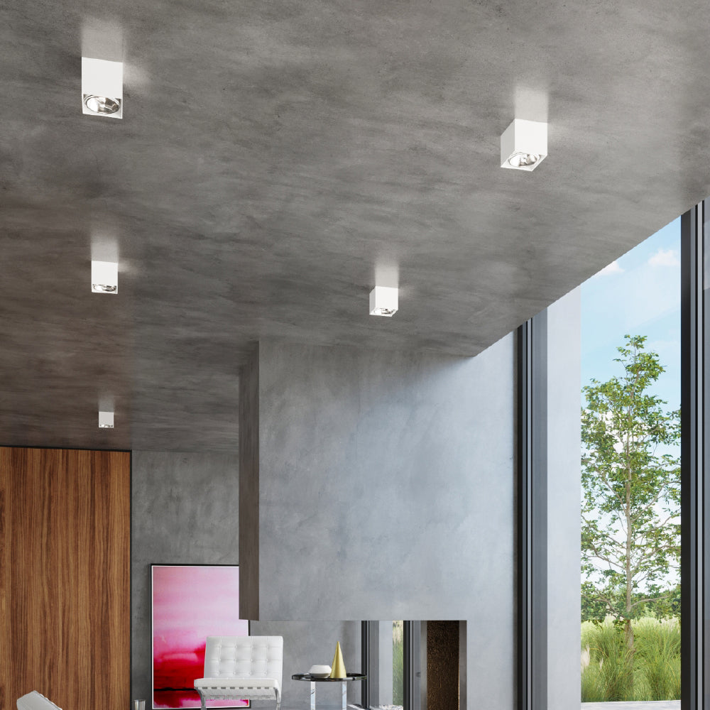 Plafondlamp Blake Sollux Wit LxBxH 13x13x13 Aluminium Nnb