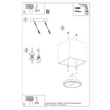 Plafondlamp Blake Sollux Grijs LxBxH 13x13x13 Aluminium Nnb