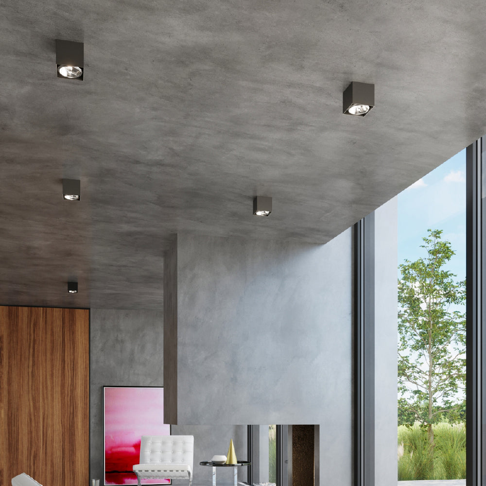 Plafondlamp Blake Sollux Zwart LxBxH 13x13x13 Aluminium Nnb