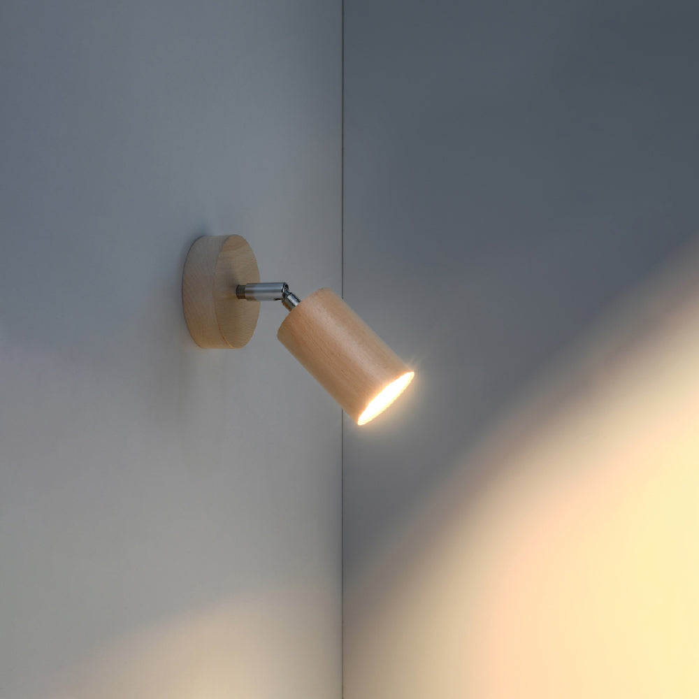 Wandlamp Berg Sollux Naturel LxBxH 17x10x10 Hout Nnb