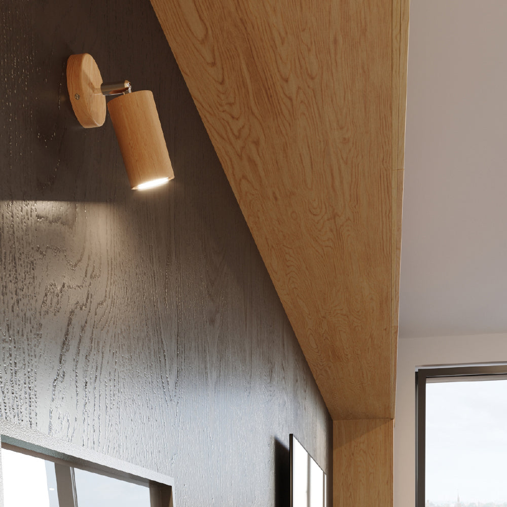 Wandlamp Berg Sollux Naturel LxBxH 17x10x10 Hout Nnb