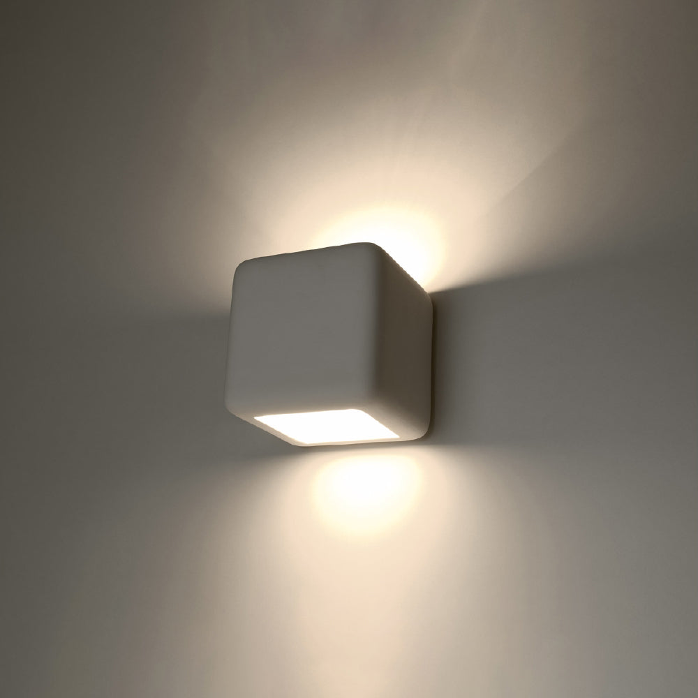 Wandlamp Nesta Sollux Wit Keramiek, Glas Nnb