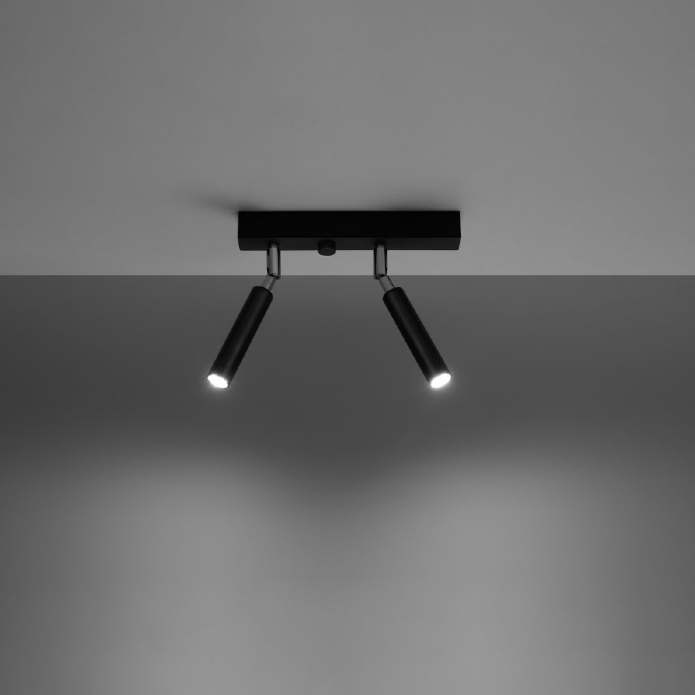 Plafondlamp Eyetech Sollux Zwart Metaal Nnb