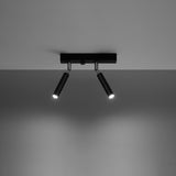 Plafondlamp Eyetech Sollux Zwart Metaal Nnb