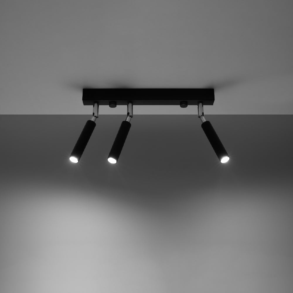 Plafondlamp Eyetech Sollux Zwart Metaal Nnb