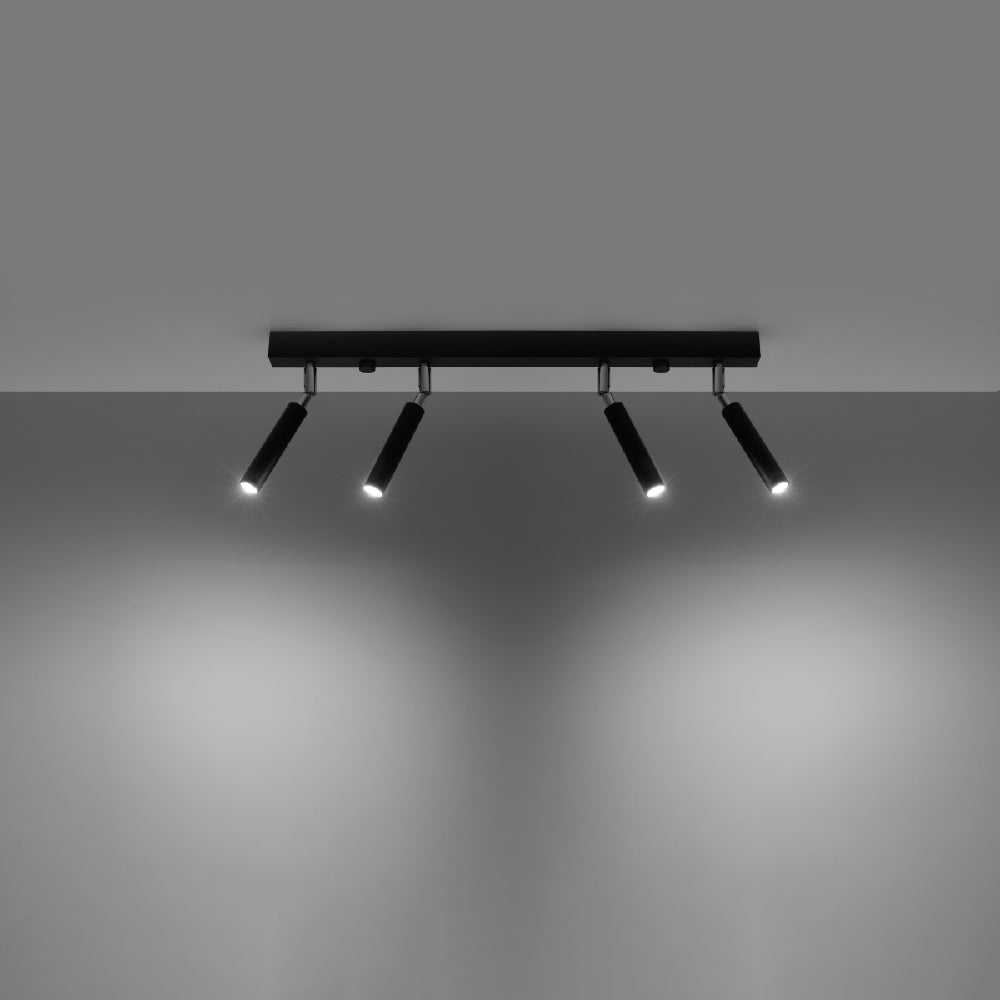 Plafondlamp Eyetech Sollux Zwart Metaal Nnb