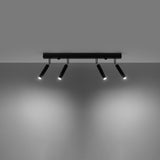 Plafondlamp Eyetech Sollux Zwart Metaal Nnb