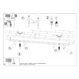 Plafondlamp Eyetech Sollux Zwart Metaal Nnb