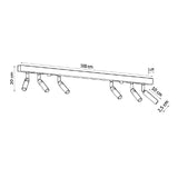 Plafondlamp Eyetech Sollux Zwart Metaal Nnb