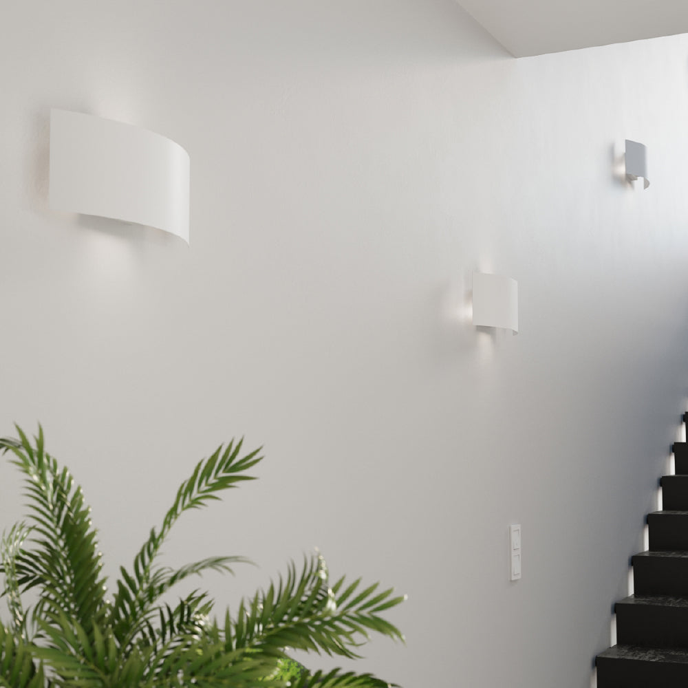Wandlamp Magnus Sollux Wit LxBxH 15x10x36 Metaal Nnb