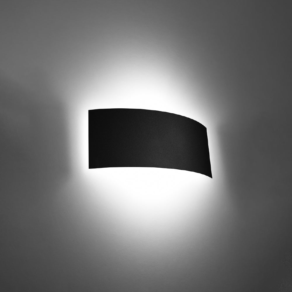 Wandlamp Magnus Sollux Zwart LxBxH 15x10x36 Metaal Nnb