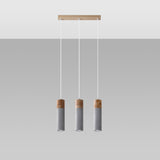 Hanglamp Zane Sollux Grijs LxBxH 51x21x21 Beton Nnb