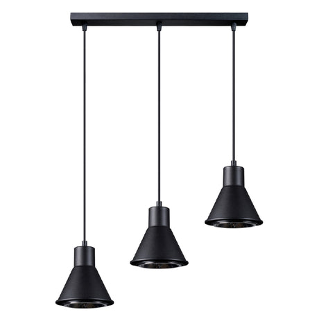 Hanglamp Tazila Sollux Zwart LxBxH 51x21x21 Metaal Nnb