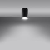 Plafondlamp Lagos Sollux Zwart Metaal Nnb