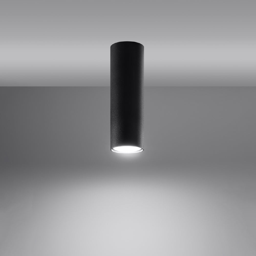 Plafondlamp Lagos Sollux Zwart Metaal Nnb