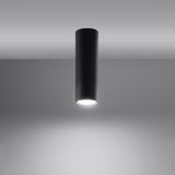 Plafondlamp Lagos Sollux Zwart Metaal Nnb