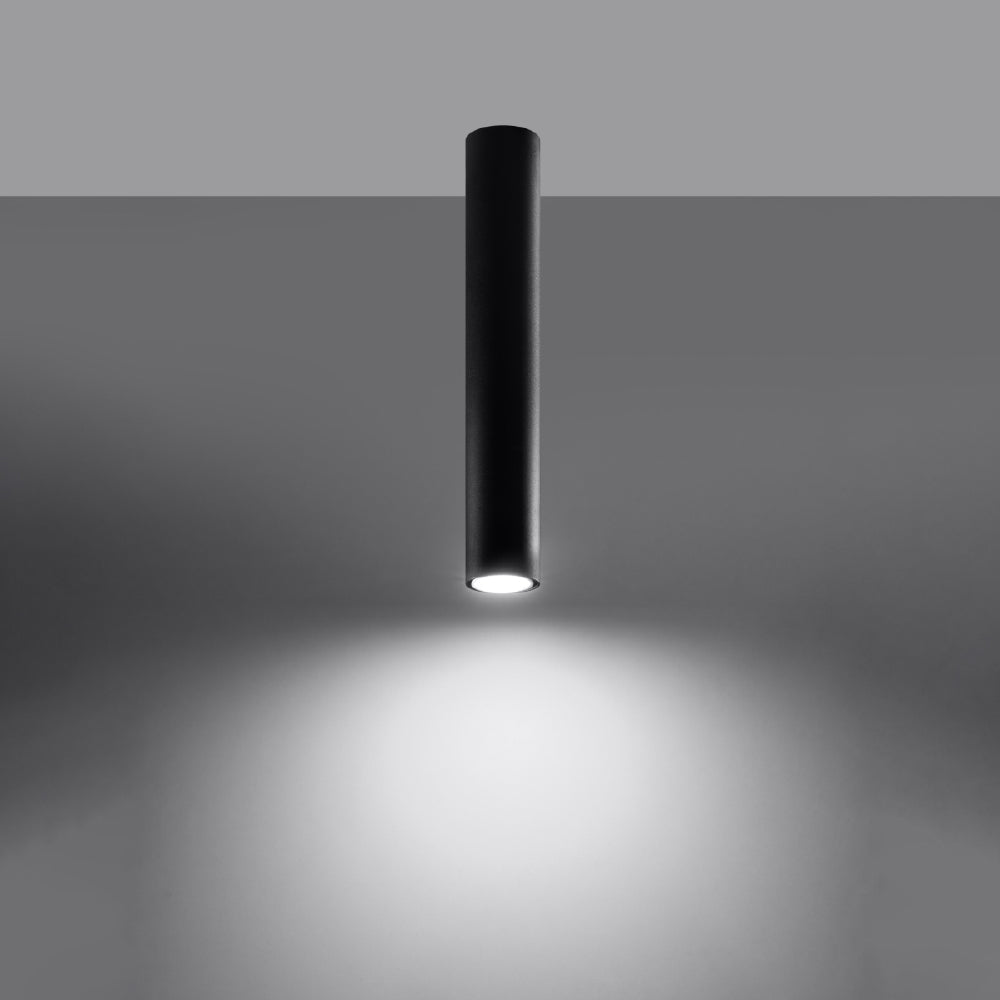 Plafondlamp Lagos Sollux Zwart Metaal Nnb