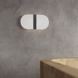 Wandlamp Salia Sollux Wit, Zilver LxBxH 20x40x15 Glas, Metaal Nnb