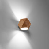 Wandlamp Woody Sollux Naturel LxBxH 17x17x17 Hout Nnb