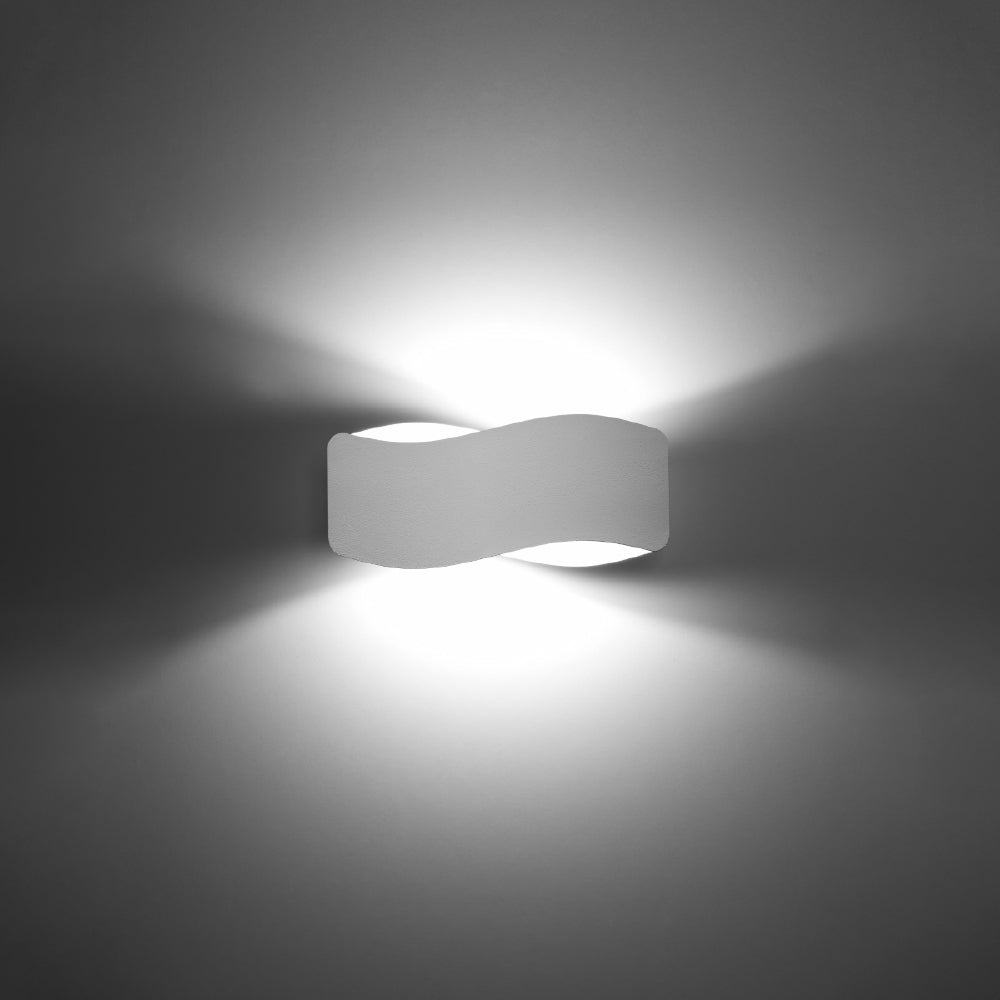 Wandlamp Tila Sollux Wit LxBxH 32x15x15 Metaal Nnb