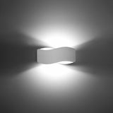 Wandlamp Tila Sollux Wit LxBxH 32x15x15 Metaal Nnb