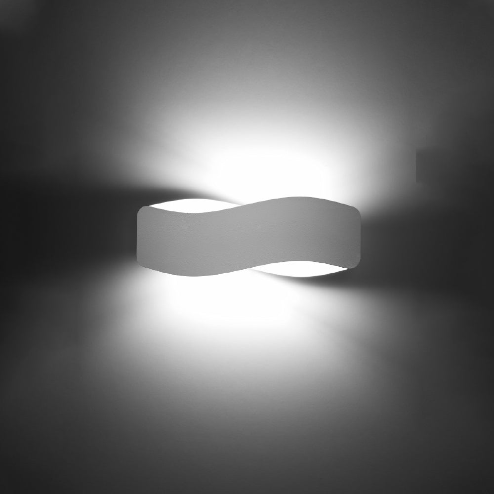 Wandlamp Tila Sollux Wit LxBxH 47x18x13 Metaal Nnb