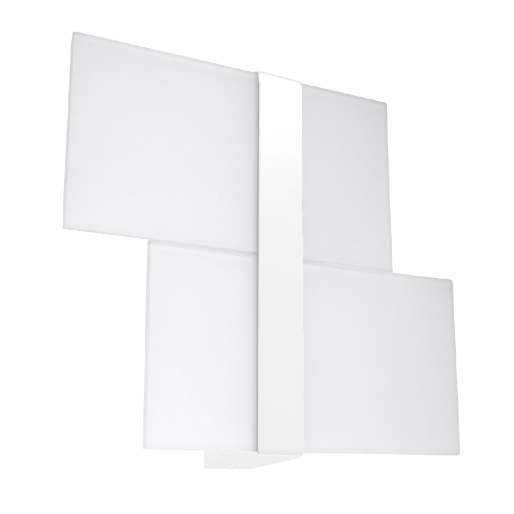 Wandlamp Massimo Sollux Wit LxBxH 40x20x15 Metaal, Glas Nnb
