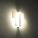 Wandlamp Massimo Sollux Wit LxBxH 40x20x15 Metaal, Glas Nnb