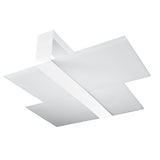 Plafondlamp Massimo Sollux Wit LxBxH 63x33x15 Metaal, Glas Nnb
