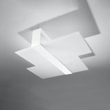 Plafondlamp Massimo Sollux Wit LxBxH 63x33x15 Metaal, Glas Nnb