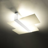Plafondlamp Massimo Sollux Wit LxBxH 63x33x15 Metaal, Glas Nnb