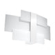 Wandlamp Celia Sollux Wit LxBxH 40x20x15 Metaal, Glas Nnb