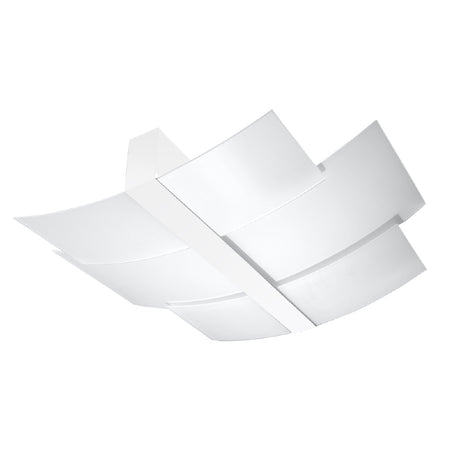Plafondlamp Celia Sollux Wit LxBxH 63x33x15 Metaal, Glas Nnb