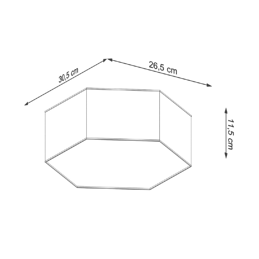 Plafondlamp Sunde Sollux Wit PVC Nnb