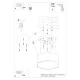 Plafondlamp Sunde Sollux Wit PVC Nnb