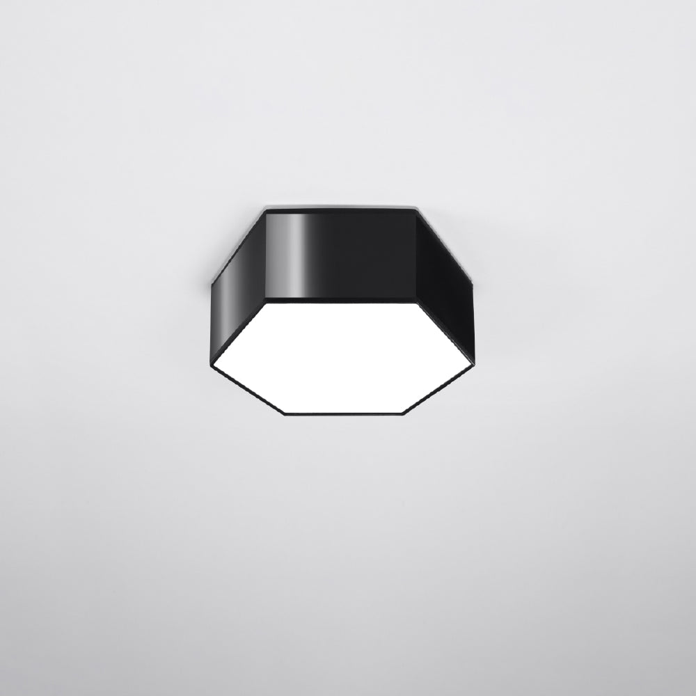 Plafondlamp Sunde Sollux Zwart PVC Nnb