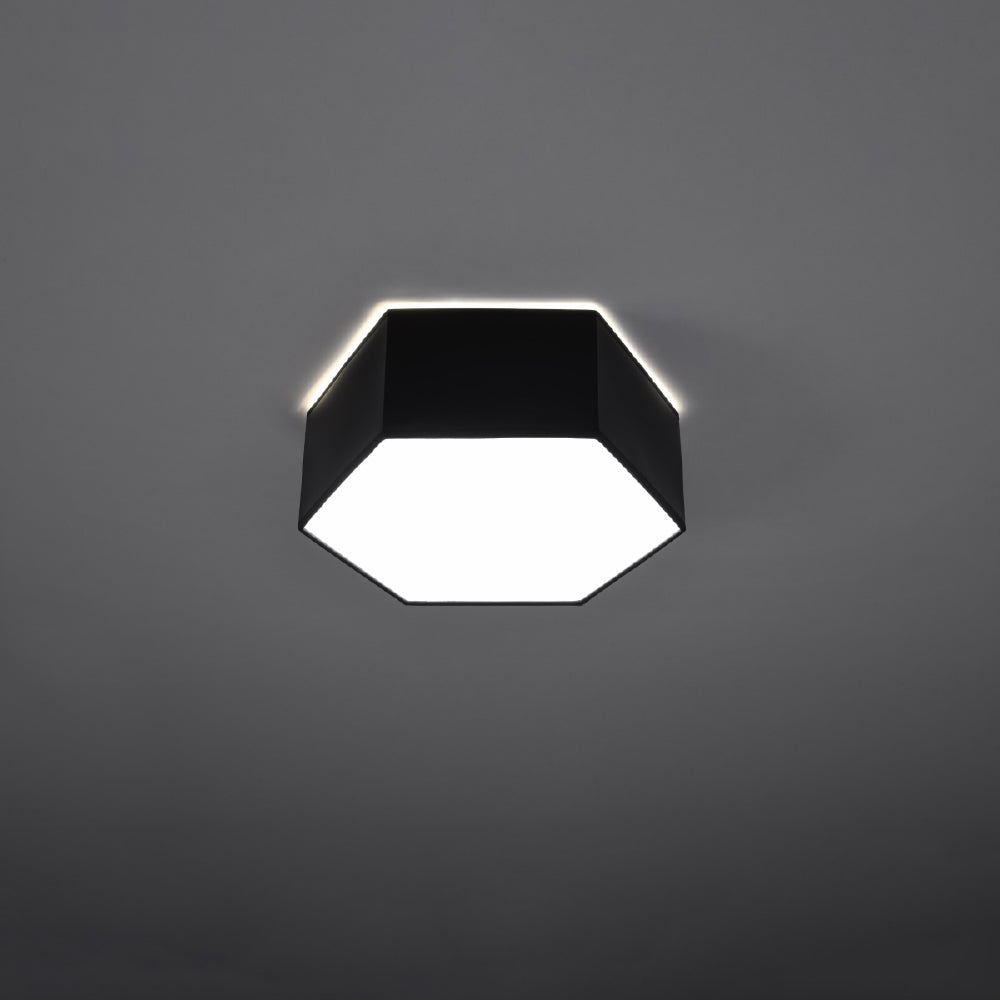 Plafondlamp Sunde Sollux Zwart PVC Nnb
