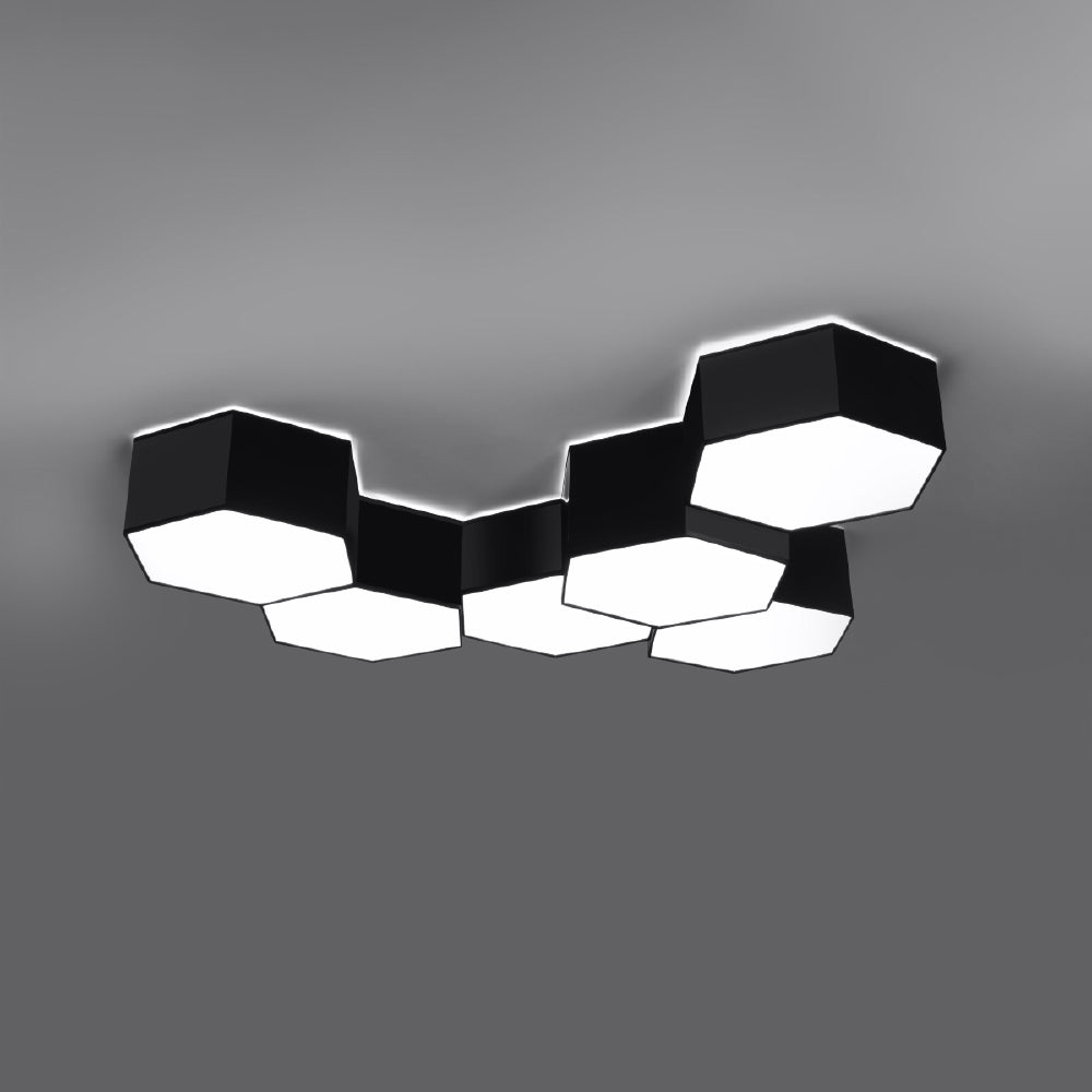 Plafondlamp Sunde Sollux Zwart PVC Nnb