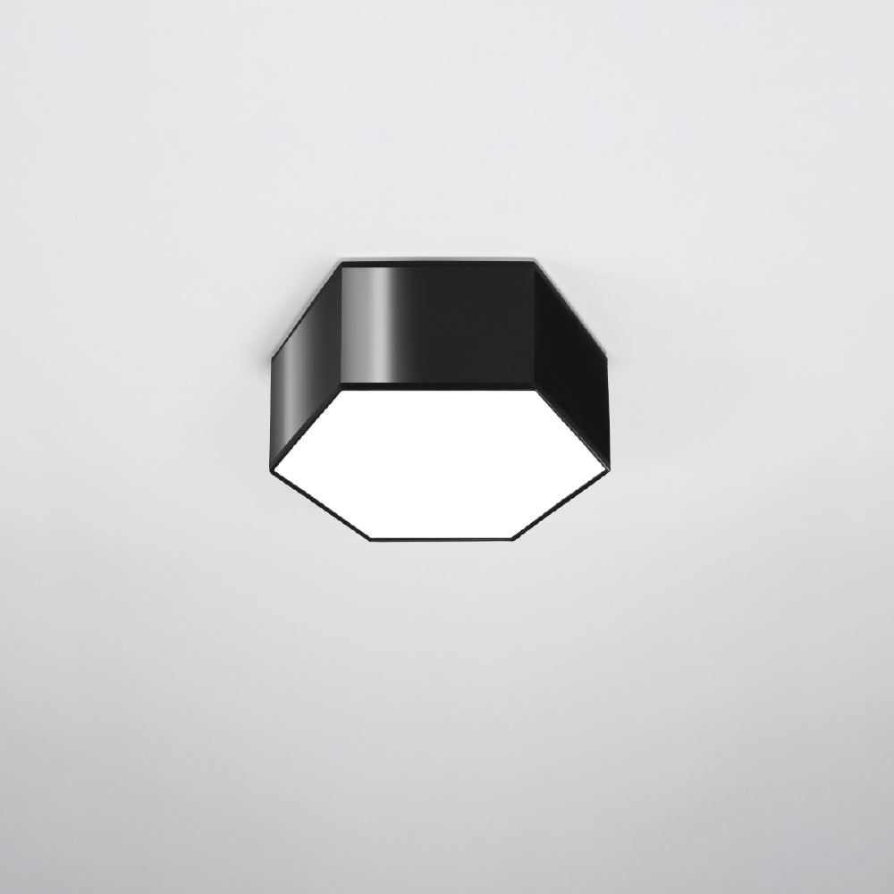 Plafondlamp Sunde Sollux Zwart PVC Nnb