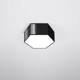 Plafondlamp Sunde Sollux Zwart PVC Nnb