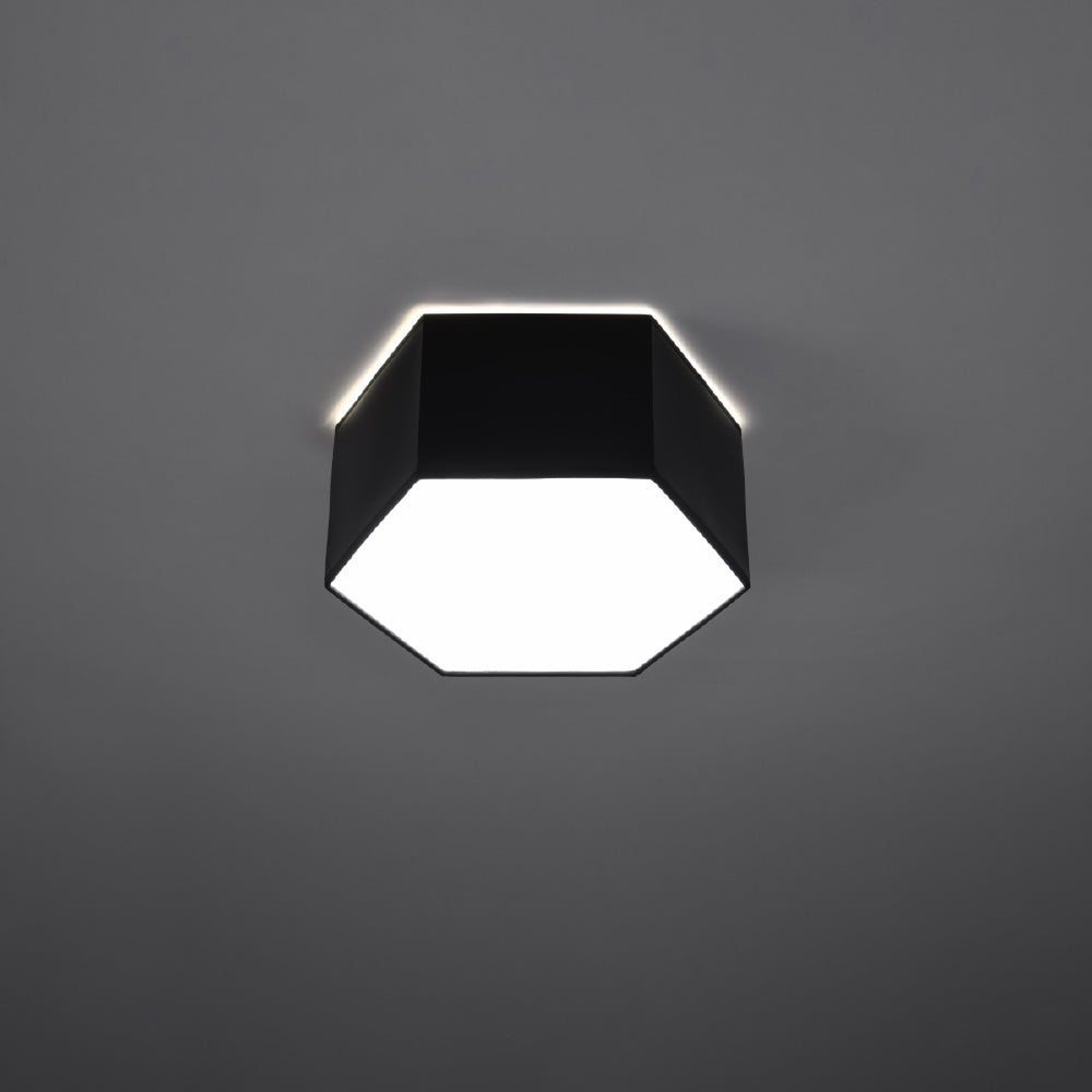 Plafondlamp Sunde Sollux Zwart PVC Nnb