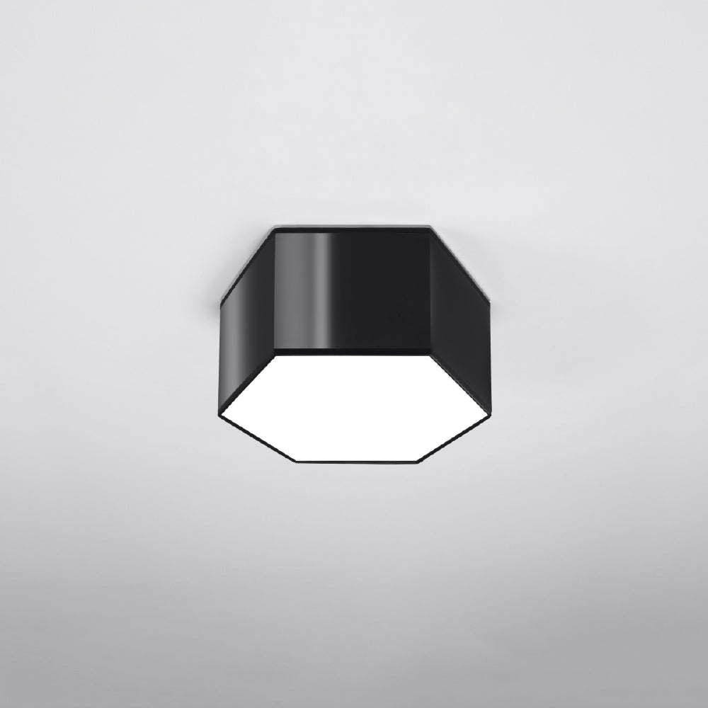 Plafondlamp Sunde Sollux Zwart PVC Nnb