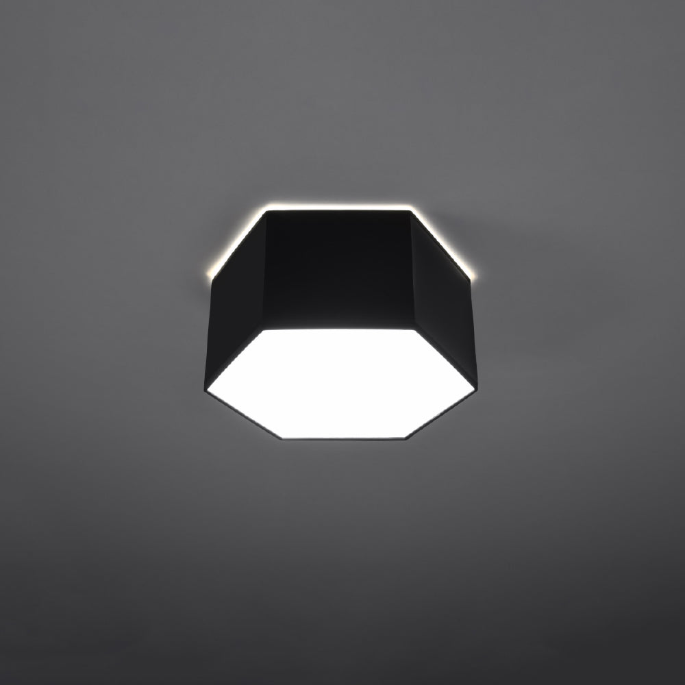 Plafondlamp Sunde Sollux Zwart PVC Nnb