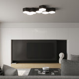 Plafondlamp Sunde Sollux Zwart PVC Nnb