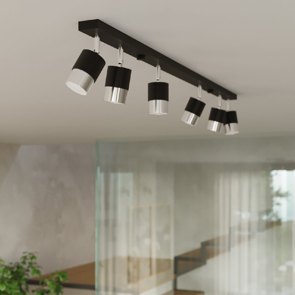 Wandlamp Nero Sollux Zwart, Zilver LxBxH 11x11x18 Metaal Nnb