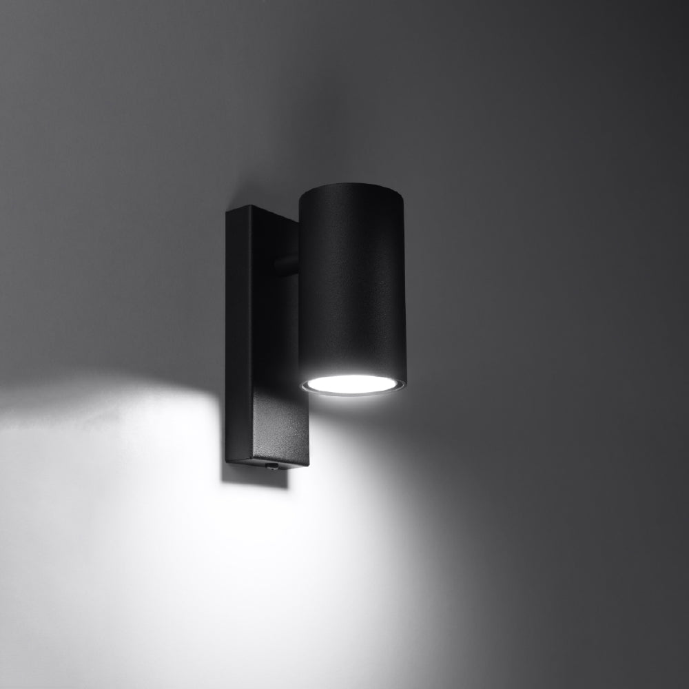 Wandlamp Utti Sollux Zwart LxBxH 11x11x18 Metaal Nnb