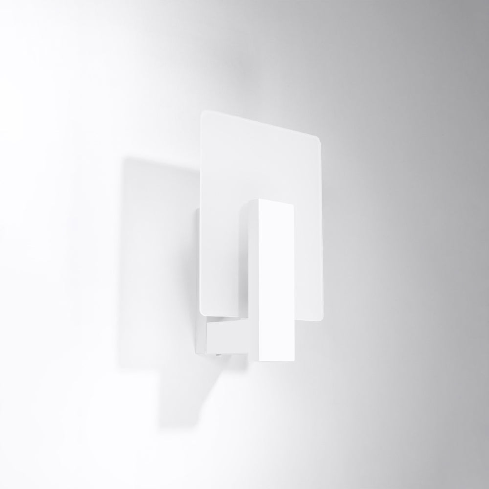 Wandlamp Lappo Sollux Wit Hout, Glas Nnb