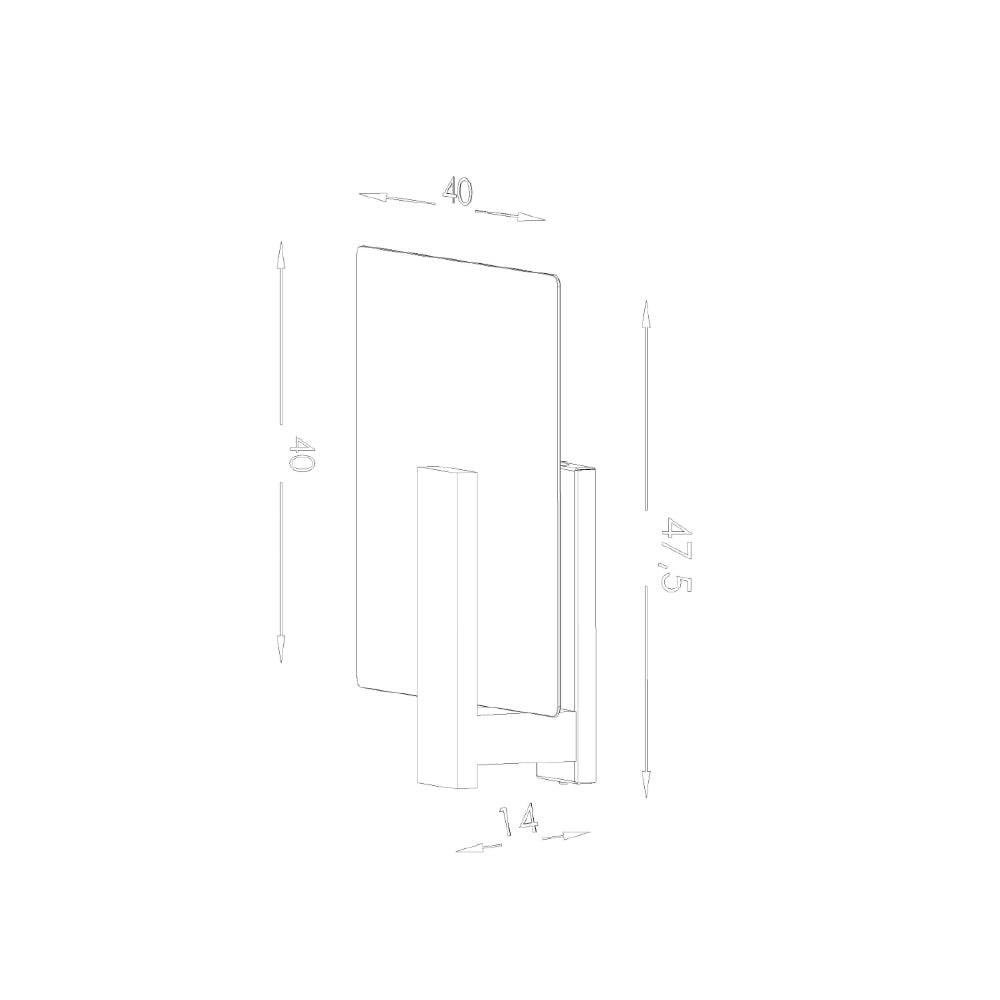 Plafondlamp Lappo Sollux Wit LxBxH 48x48x20 Hout, Glas Nnb