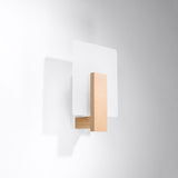 Wandlamp Lappo Sollux Naturel Hout, Glas Nnb